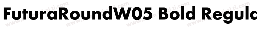 FuturaRoundW05 Bold Regular字体转换